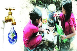 शहापूरमध्ये दुष्काळात तेरावा महिनां शहापूरमध्ये दुष्काळात तेरावा महिनां