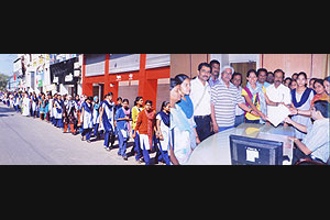 दिल्ली बलात्कार घटनेच्या निषेधार्थ सोलापुरात कॉलेज विद्यार्थिनींचा मूकमोर्चा