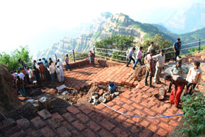 महाबळेश्वरच्या सुशोभीकरणामध्ये जांभा दगडाचा वापर