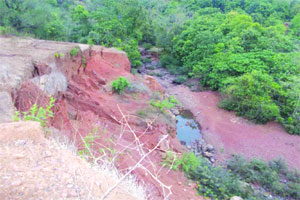 मिरजोळे नदीचे पात्र मोकळे करण्यासाठी उपाययोजना