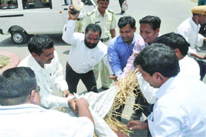 अजित पवारांच्या विरोधात रायगडात शिवसेनेची निदर्शने अजित पवारांच्या विरोधात रायगडात शिवसेनेची निदर्शने