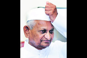 अण्णा हजारे यांचा त्यांच्याच तालुक्यात निषेध अण्णा हजारे यांचा त्यांच्याच तालुक्यात निषेध