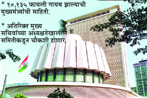 पालिकेतील गहाळ फायलींचा छडा लावणार