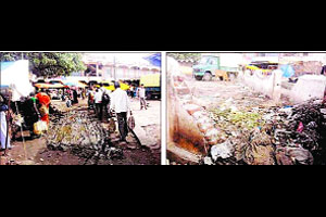 ..हा आठवडी बाजार की कचरा डेपो?व्यापाऱ्यांचा आंदोलनाचा इशारा