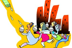 पालिकेची बेपर्वाई पाण्याच्या मुळावर! पालिकेची बेपर्वाई पाण्याच्या मुळावर!