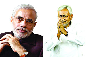 नरेंद्र मोदी – नितीशकुमार संघर्षांचा कस