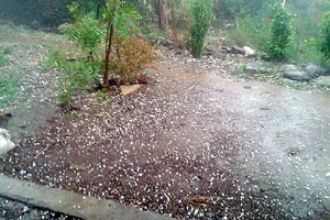 उस्मानाबादेत पुन्हा गारपीट