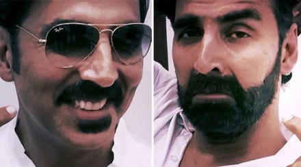मुलगी नितारासाठी अक्षयचे क्लिन शेविंग