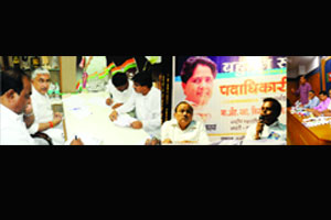 जागावाटपावरून महायुती व आघाडीत घमासान होण्याची चिन्हे जागावाटपावरून महायुती व आघाडीत घमासान होण्याची चिन्हे