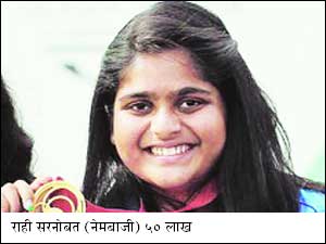 राष्ट्रकुल विजेत्या पंचरत्नांना इनाम राष्ट्रकुल विजेत्या पंचरत्नांना इनाम