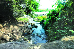 उल्हास नदी प्रदूषित करणारा नाला वळवा उल्हास नदी प्रदूषित करणारा नाला वळवा