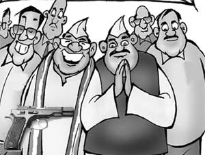 राजकीय नेत्यांच्या शस्त्रहट्टाला वेसण