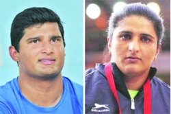 विकास गौडा व सीमा पुनिया यांची खेलरत्न पुरस्कारासाठी शिफारस