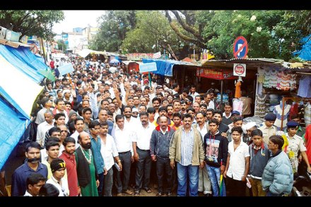 मुख्याध्यापक मारहाणीच्या निषेधार्थ महाबळेश्वरमध्ये मोर्चा