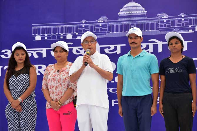 योगा हे एक शास्त्र आणि कलासुद्धा – राष्ट्रपती योगा हे एक शास्त्र आणि कलासुद्धा – राष्ट्रपती