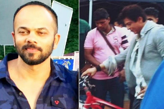 रोहितकडून शाहरूखला सायकल भेट रोहितकडून शाहरूखला सायकल भेट