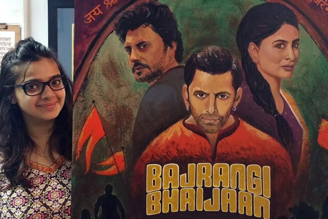 सलमानच्या चाहतीने चितारले ‘बजरंगी भाईजान’चे पोस्टर सलमानच्या चाहतीने चितारले ‘बजरंगी भाईजान’चे पोस्टर