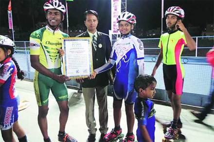 रिले रोलर स्केटिंगमध्ये वैष्णवी नाईकचा विश्वविक्रम