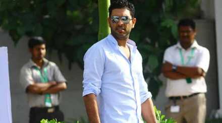 युवराज सिंगची रॉजर फेडररच्या सामन्याला उपस्थिती