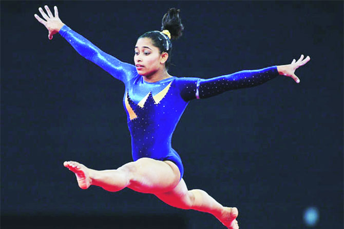 भारताची कलात्मक जिम्नॅस्टिकपटू दीपा करमाकरने आशियाई अजिंक्यपद स्पर्धेत महिला वॉल्ट विभागात कांस्यपदक पटकावले भारताची कलात्मक जिम्नॅस्टिकपटू दीपा करमाकरने आशियाई अजिंक्यपद स्पर्धेत महिला वॉल्ट विभागात कांस्यपदक पटकावले