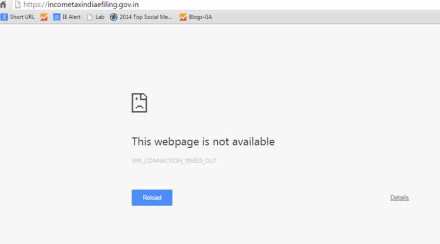 अखेरच्या दिवशी करदात्यांच्या गर्दीमुळे आयकर विभागाचे संकेतस्थळ क्रॅश अखेरच्या दिवशी करदात्यांच्या गर्दीमुळे आयकर विभागाचे संकेतस्थळ क्रॅश