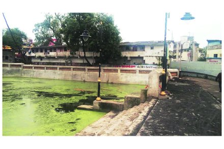 विठ्ठलवाडीतील गणेश विसर्जन तलावाचे महापालिकेकडून सुशोभीकरण