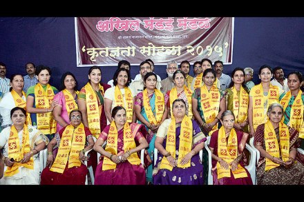 – विविध क्षेत्रांतील महिलांचा अखिल मंडई मंडळातर्फे कृतज्ञता सत्कार