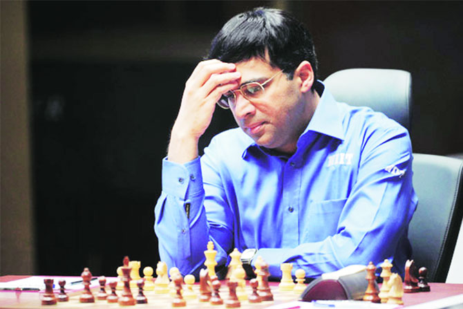 सिंक्वेफिल्ड चषक बुद्धिबळ स्पर्धा : आनंदला विजयाची हुलकावणी