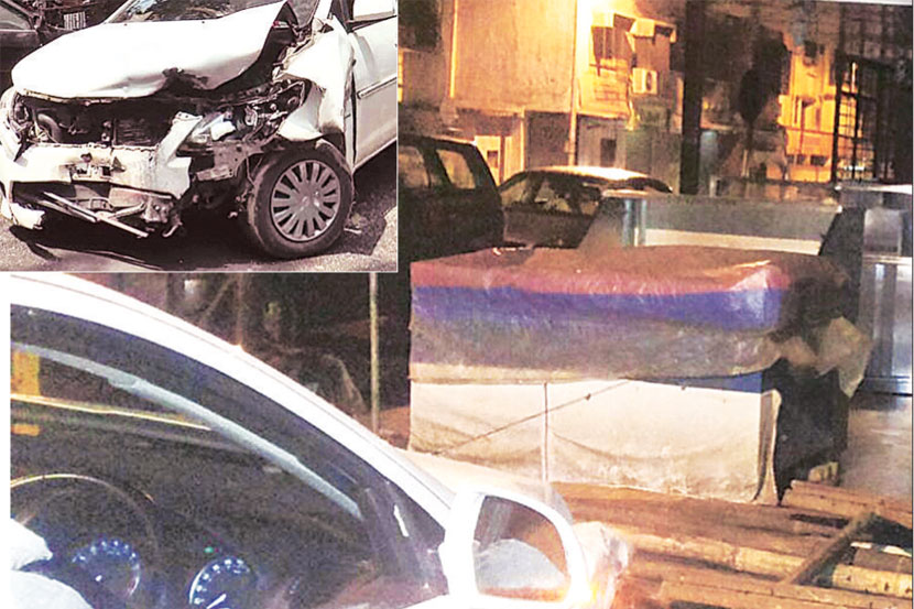 कार अपघात,डोंबिवलीमध्ये अपघात कार अपघात,डोंबिवलीमध्ये अपघात