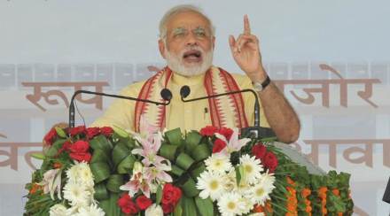 The Prime Minister, Shri Narendra Modi addressing the public meeting at the inauguration of the New Housing Scheme, in Chandigarh on September 11, 2015. The Prime Minister, Shri Narendra Modi addressing the public meeting at the inauguration of the New Housing Scheme, in Chandigarh on September 11, 2015.