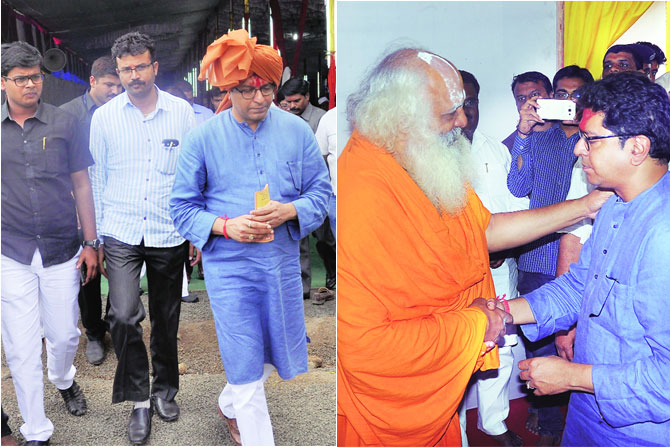 राज ठाकरेही साधू-महंतांच्या दर्शनार्थ राज ठाकरेही साधू-महंतांच्या दर्शनार्थ