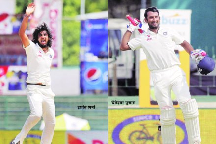 इशांत, पुजाराच्या कसोटी क्रमवारीत सुधारणा इशांत, पुजाराच्या कसोटी क्रमवारीत सुधारणा