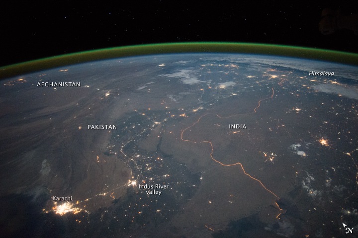 नासा, भारत-पाक सीमा, NASA, indo-pak border नासा, भारत-पाक सीमा, NASA, indo-pak border