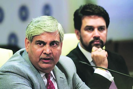 बीसीसीआयचे अध्यक्ष शशांक मनोहर आणि सचिव अनुराग ठाकूर