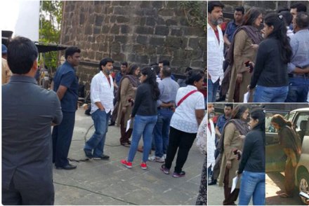 सरबजीत सिंग फॅनक्लबच्या ट्विटर अकाउन्टवर ऐश्वर्याची सेटवरील काही छायाचित्रे टाकण्यात आली आहे. 
