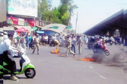 भुजबळ समर्थकांचे जिल्हाभर आंदोलन