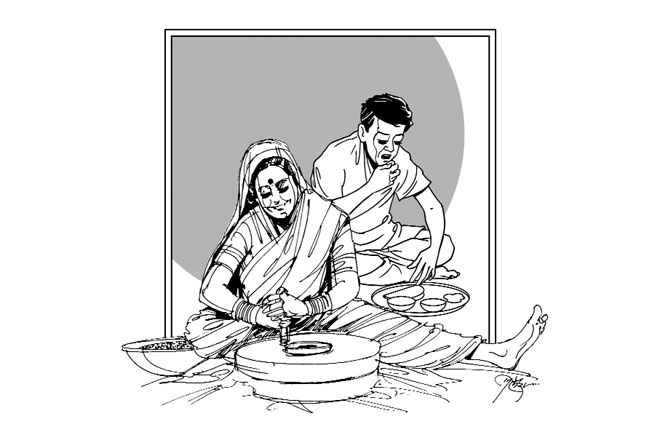 पिठलं.. आणि तोंड मिटलं