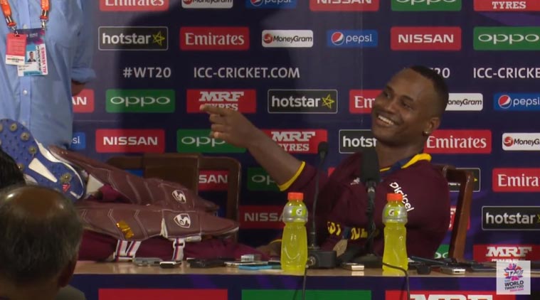 T20 world-cup,West Indies Won,ट्वेन्टी-२० विश्वचषक,वेस्ट इंडिज , MARLON SAMUELS , press conference , Loksatta, loksatta news, Marathi, Marathi news