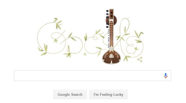 pandit ravi shankar, google doodle