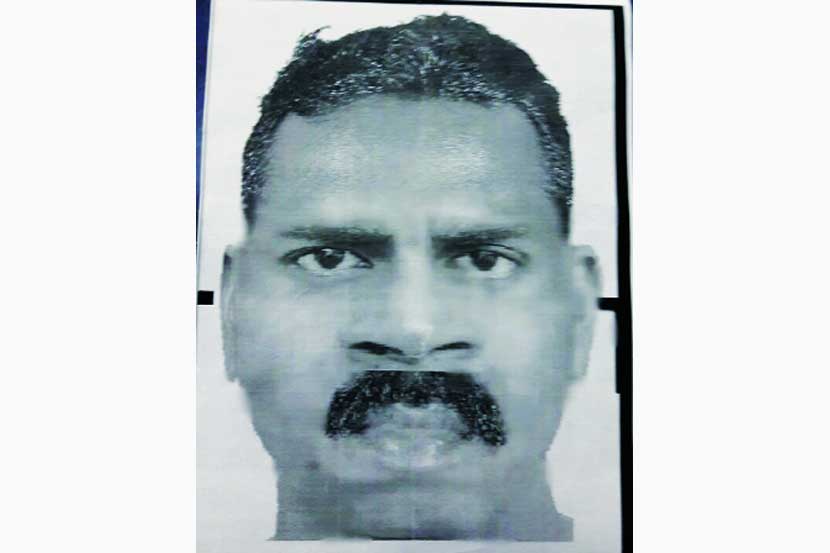 हत्या प्रकरणातील एका आरोपीचे रेखाचित्र पोलिसांनी तयार केले आहे.