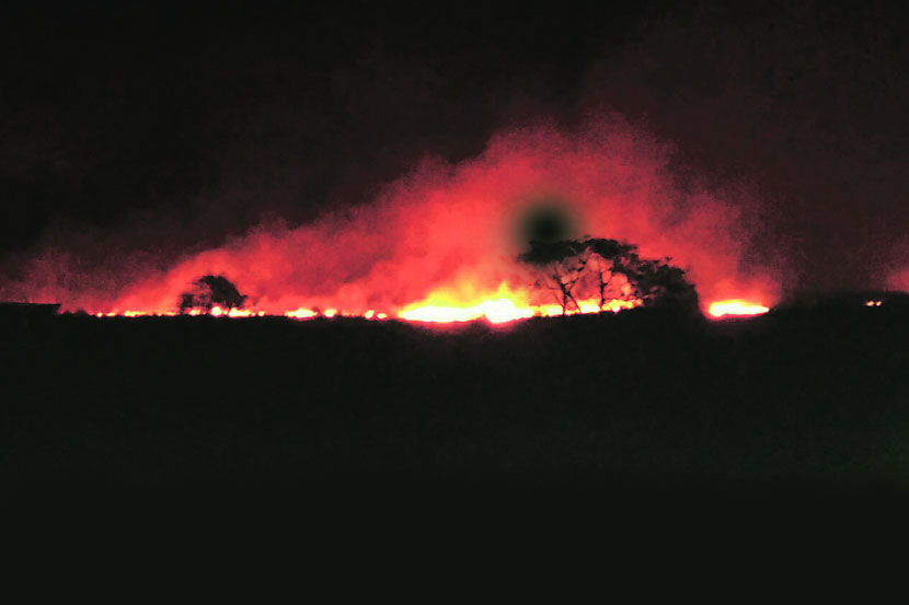 दारूगोळा भांडारात आगडोंब दारूगोळा भांडारात आगडोंब
