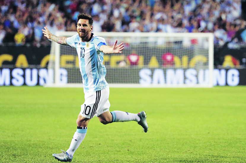 मेस्सीची जादूई हॅट्ट्रिक मेस्सीची जादूई हॅट्ट्रिक