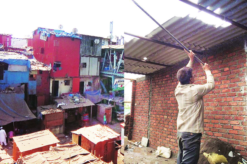 बेहरामपाडय़ात पाच मजल्यांच्या बेकायदा झोपडय़ा उभ्या करण्यात आल्या आहेत.