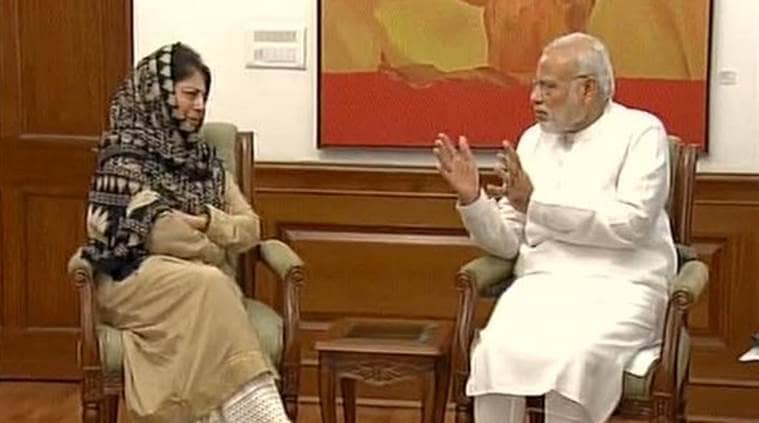 Mehbooba Mufti , PM Modi , security situation in Kashmir, Burhan wani, BJP, Loksatta, loksatta news, Marathi, Marathi news Mehbooba Mufti , PM Modi , security situation in Kashmir, Burhan wani, BJP, Loksatta, loksatta news, Marathi, Marathi news