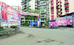 फलकबाजीने शहराचे विद्रुपीकरण