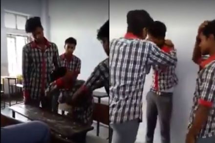बिहारमधील मुजफ्फरपूर येथील एका शाळेमधला हा व्हिडिओ आहे. बिहारमधील मुजफ्फरपूर येथील एका शाळेमधला हा व्हिडिओ आहे.