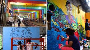 India, beautification, Hamara station, Hamari Shaan, Mumbai Local, Students, Mumbai