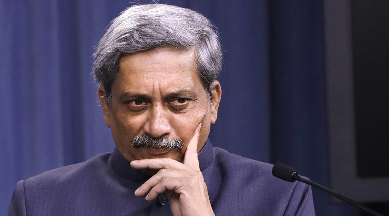 संरक्षण मंत्री मनोहर पर्रिकर 