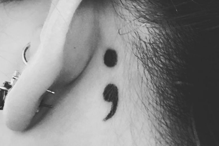semicolan tattoo