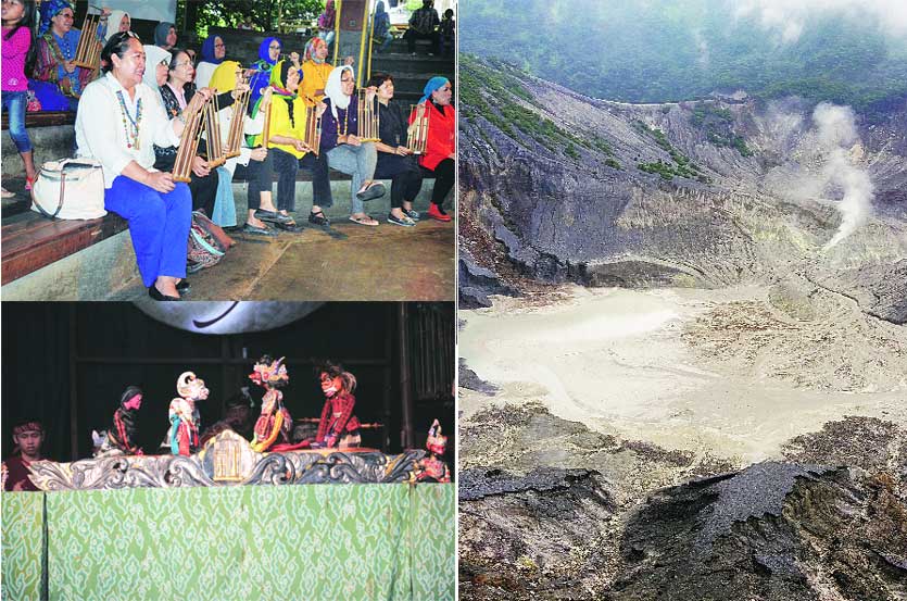 ज्वालामुखीच्या विवराकाठी